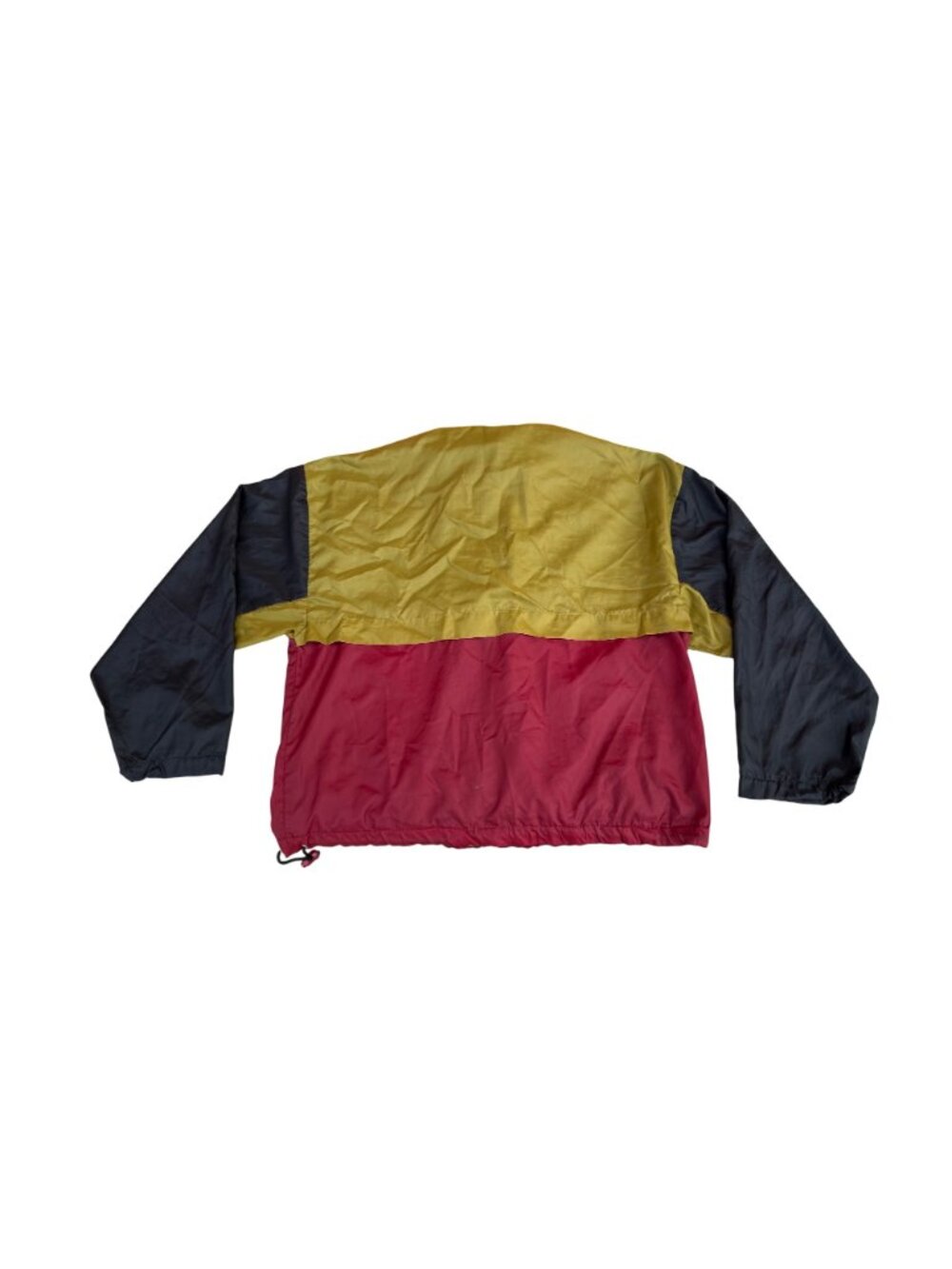 Reebok Vintage Colorblock Nylon Windbreaker Jacket Red/Yellow/Black M - Picture 3 of 3